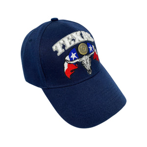 Texas Flags Longhorn Cap - Dark Blue