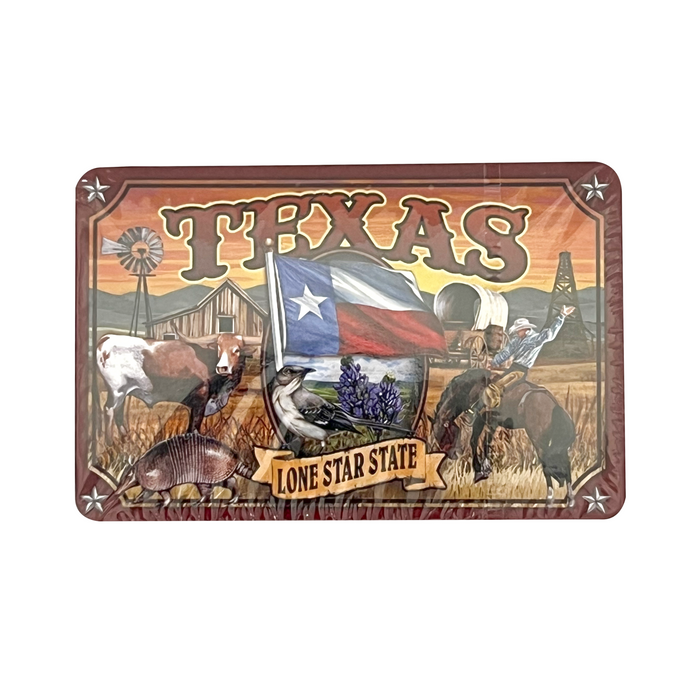 Texas Lone Star State Mural- Souvenir Playing Cards