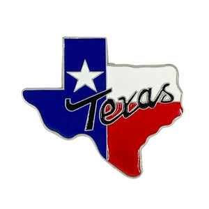 Texas Map Metal Magnet