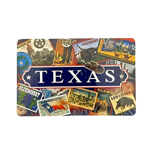 One unit of Texas Retro Collage - Souvenir Playing Cards