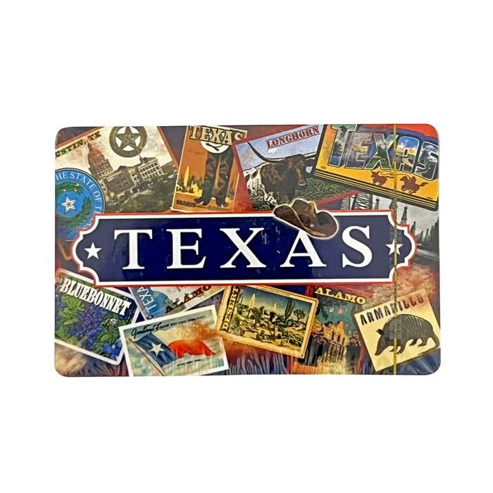 Texas Retro Collage - Souvenir Playing Cards