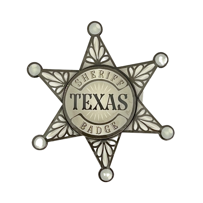 Texas Sheriff Star Badge 3D Magnet
