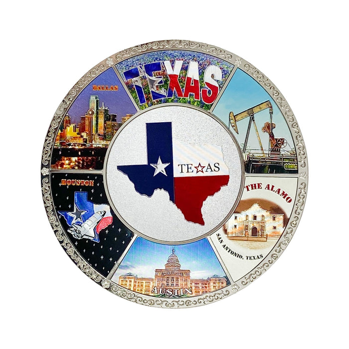 Texas Souvenir Metal Plate