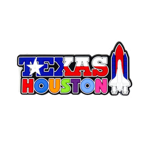 Texas Star Houston Shuttle Rubber Magnet