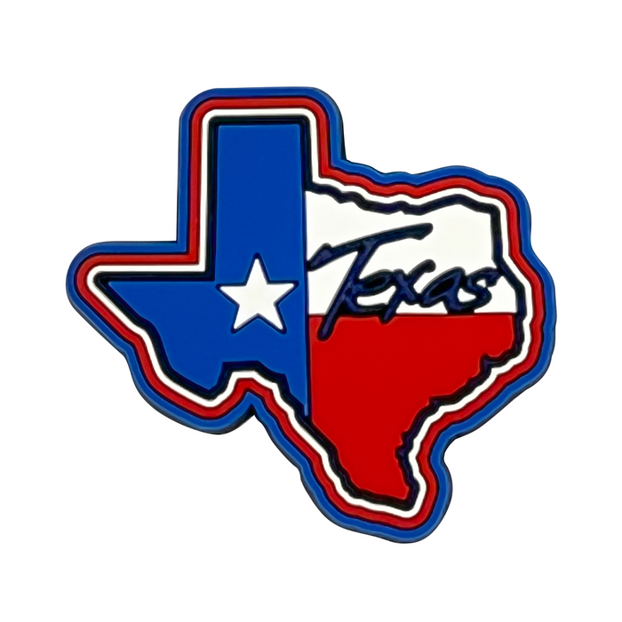Texas State Map Rubber Magnet