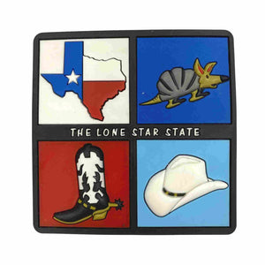 The Lone Star State Texas Rubber Magnet
