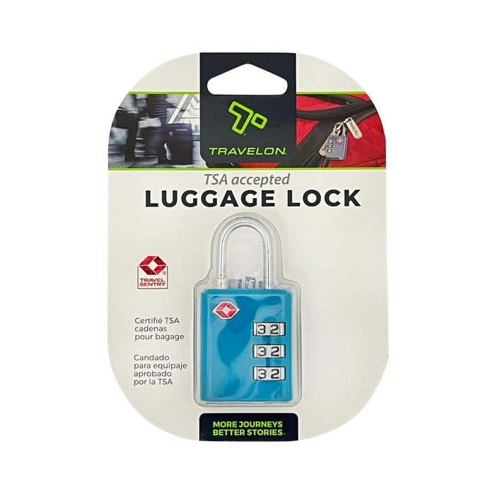 Travelon TSA Accepted 3-Dial Luggage Lock - Aqua
