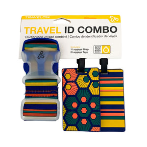 Travelon Travel ID Combo 1 Luggage Strap 2 Luggage Tags