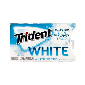 Trident White Wintergreen Sugar-free Gum 16 pieces