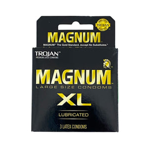 Trojan Magnum XL Lubricated 3 Latex Condoms