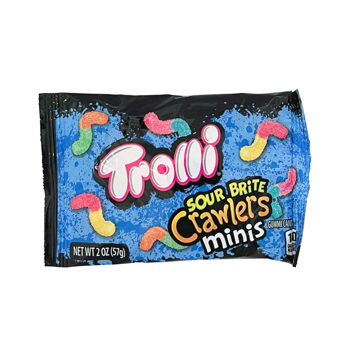 Trolli Sour Brite Crawlers Minis Gummi Candy 2 Oz