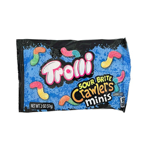 One unit of Trolli Sour Brite Crawlers Minis Gummi Candy 2 oz