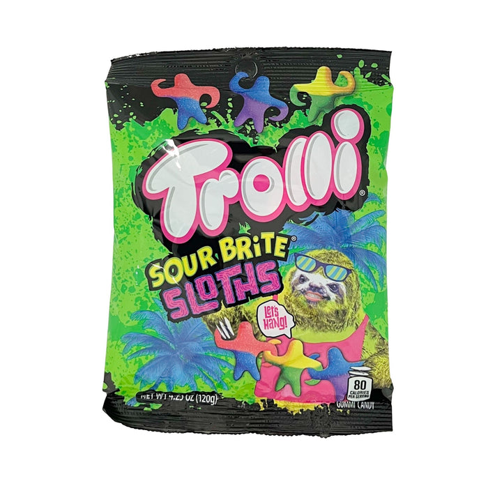 Trolli Sour Brite Sloths Gummi Candy 4.25 oz