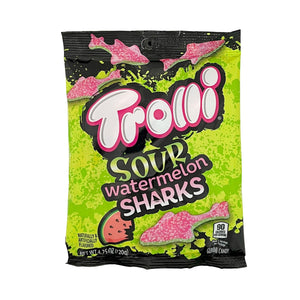 One unit of Trolli Sour Watermelon Sharks Gummi Candy 4.25 oz