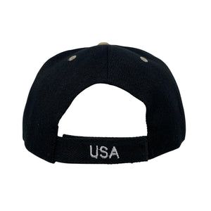 USA United States Flag Cap - Black