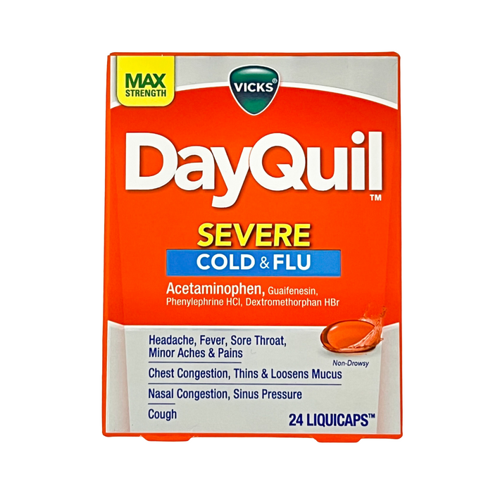 Vicks DayQuil Severe Cold & Flu Relief 24 Liquicaps