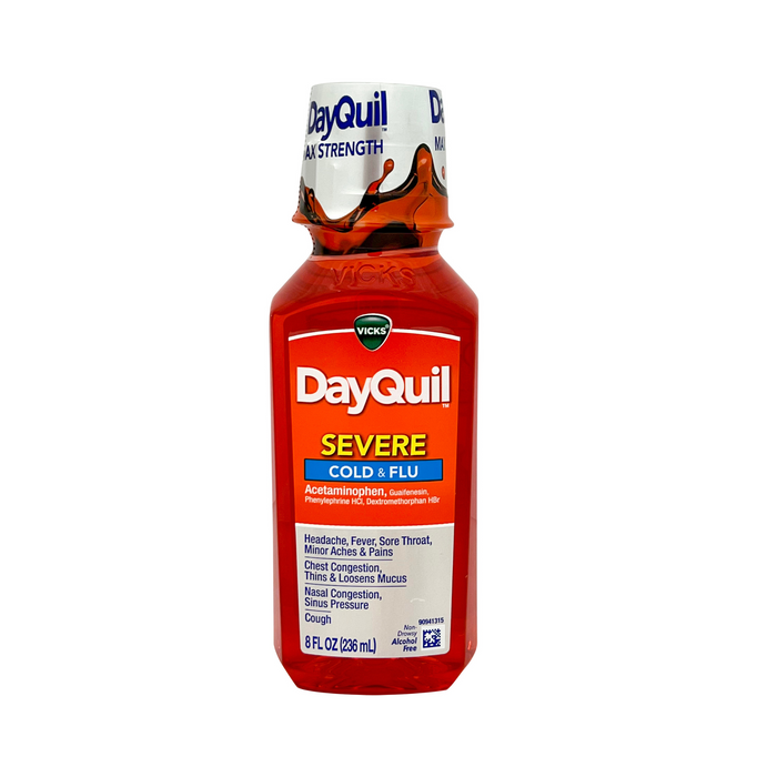 Vicks Dayquil Severe Cold & Flu Relief 8 fl oz