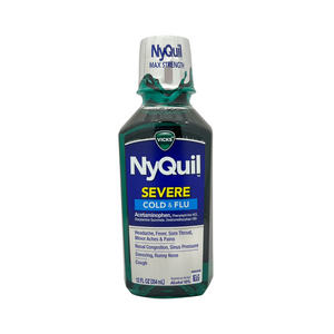 One unit of Vicks NyQuil Severe Cold & Flu Relief 12 fl oz
