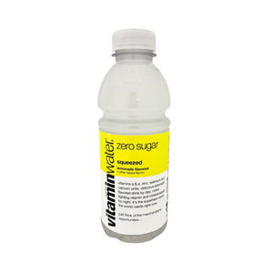 Bottle of Vitamin Water Zero Sugar Squeezed Lemonade Flavored  20 fl oz