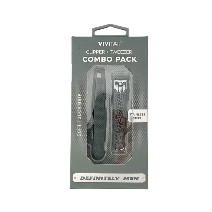 Vivitar Clipper + Tweezer Combo Pack Set - Gray