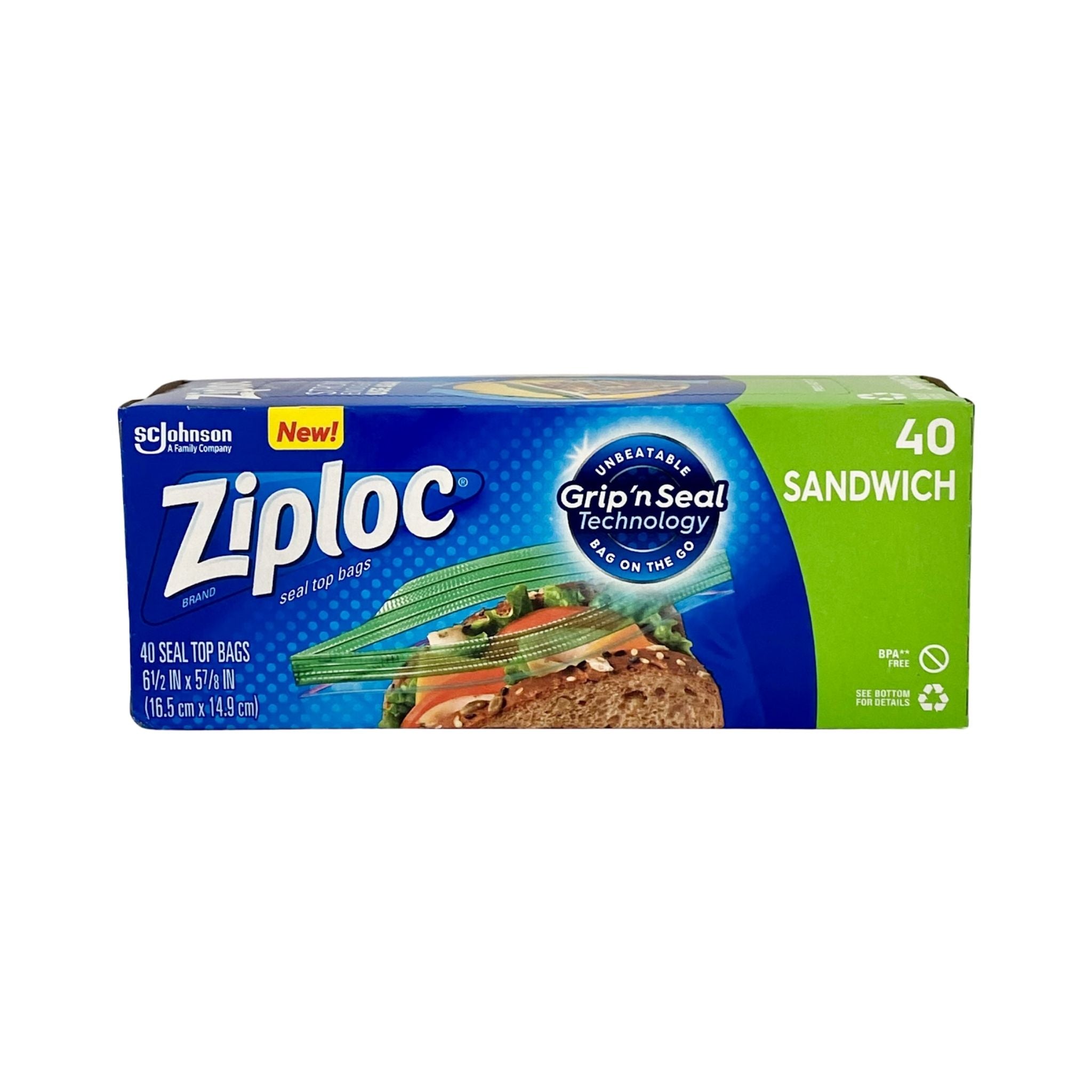 Ziploc Quart 40pc Storage Bags